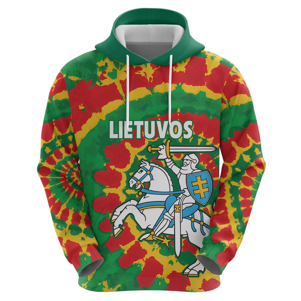 Lithuania Tie Dye Retro Basketball 1992 Personalized Hoodie