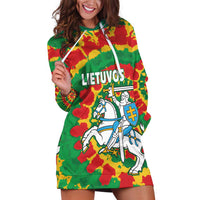 Lithuania Tie Dye Retro Basketball 1992 Personalized Hoodie Dress