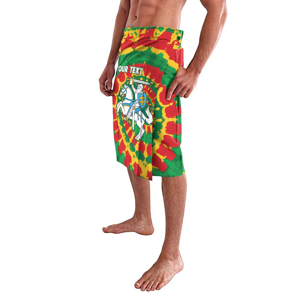 Lithuania Tie Dye Retro Basketball 1992 Personalized Lavalava
