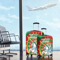 Lithuania Tie Dye Retro Basketball 1992 Personalized Luggage Cover