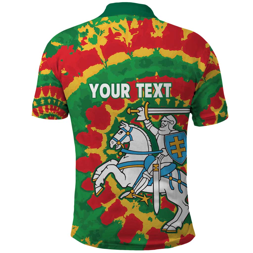 Lithuania Tie Dye Retro Basketball 1992 Personalized Polo Shirt