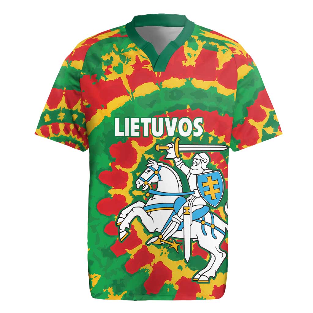 Lithuania Tie Dye Retro Basketball 1992 Personalized Rugby Jersey