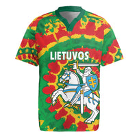 Lithuania Tie Dye Retro Basketball 1992 Personalized Rugby Jersey