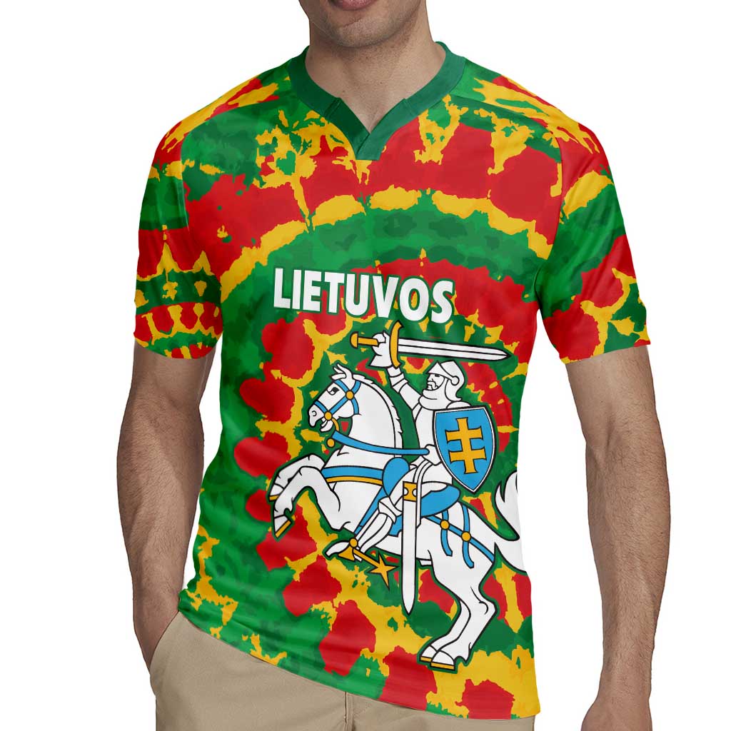 Lithuania Tie Dye Retro Basketball 1992 Personalized Rugby Jersey
