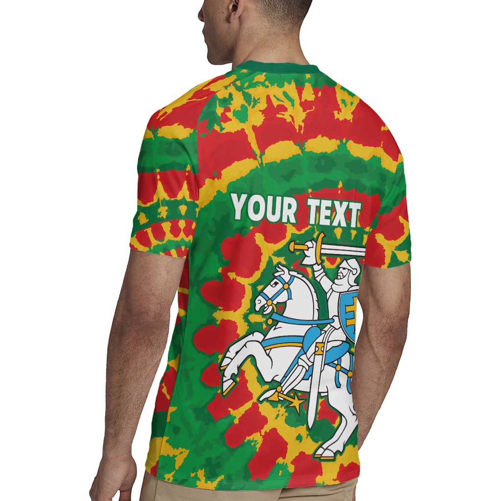 Lithuania Tie Dye Retro Basketball 1992 Personalized Rugby Jersey