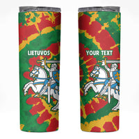 Lithuania Tie Dye Retro Basketball 1992 Personalized Skinny Tumbler