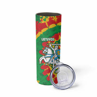 Lithuania Tie Dye Retro Basketball 1992 Personalized Skinny Tumbler