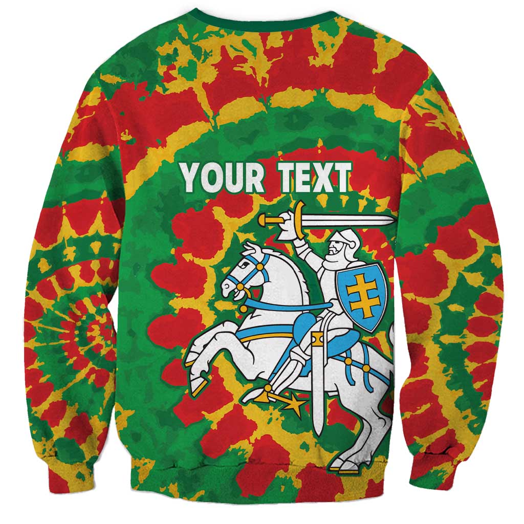 Lithuania Tie Dye Retro Basketball 1992 Personalized Sweatshirt