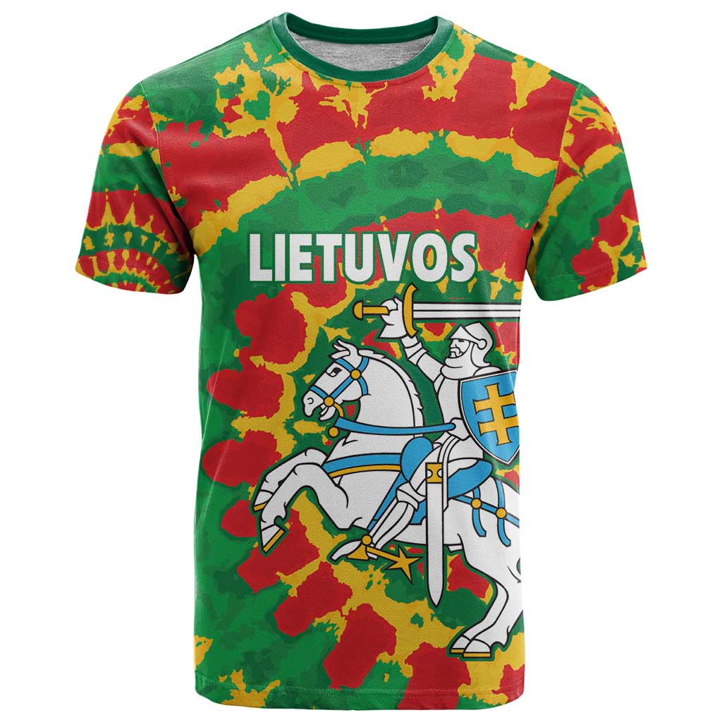 Lithuania Tie Dye Retro Basketball 1992 Personalized T Shirt