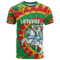 Lithuania Tie Dye Retro Basketball 1992 Personalized T Shirt
