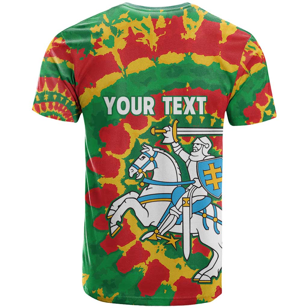 Lithuania Tie Dye Retro Basketball 1992 Personalized T Shirt