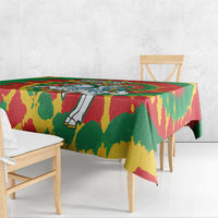 Lithuania Tie Dye Retro Basketball 1992 Personalized Tablecloth