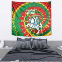 Lithuania Tie Dye Retro Basketball 1992 Personalized Tapestry