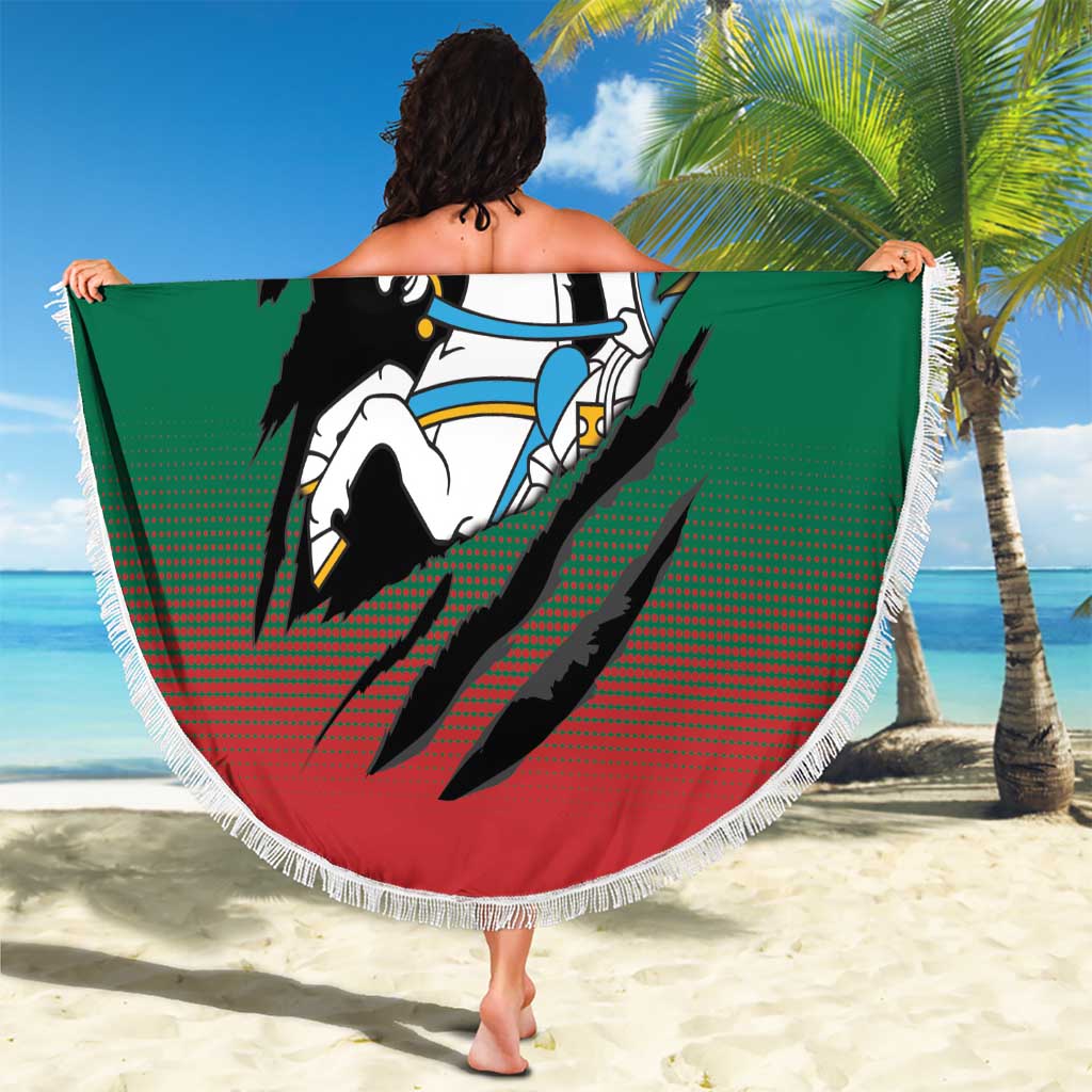 Lithuania Vytis Beach Blanket Lietuvos Chasing and Fighting