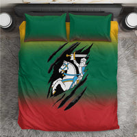 Lithuania Vytis Bedding Set Lietuvos Chasing and Fighting