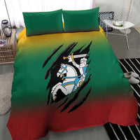 Lithuania Vytis Bedding Set Lietuvos Chasing and Fighting