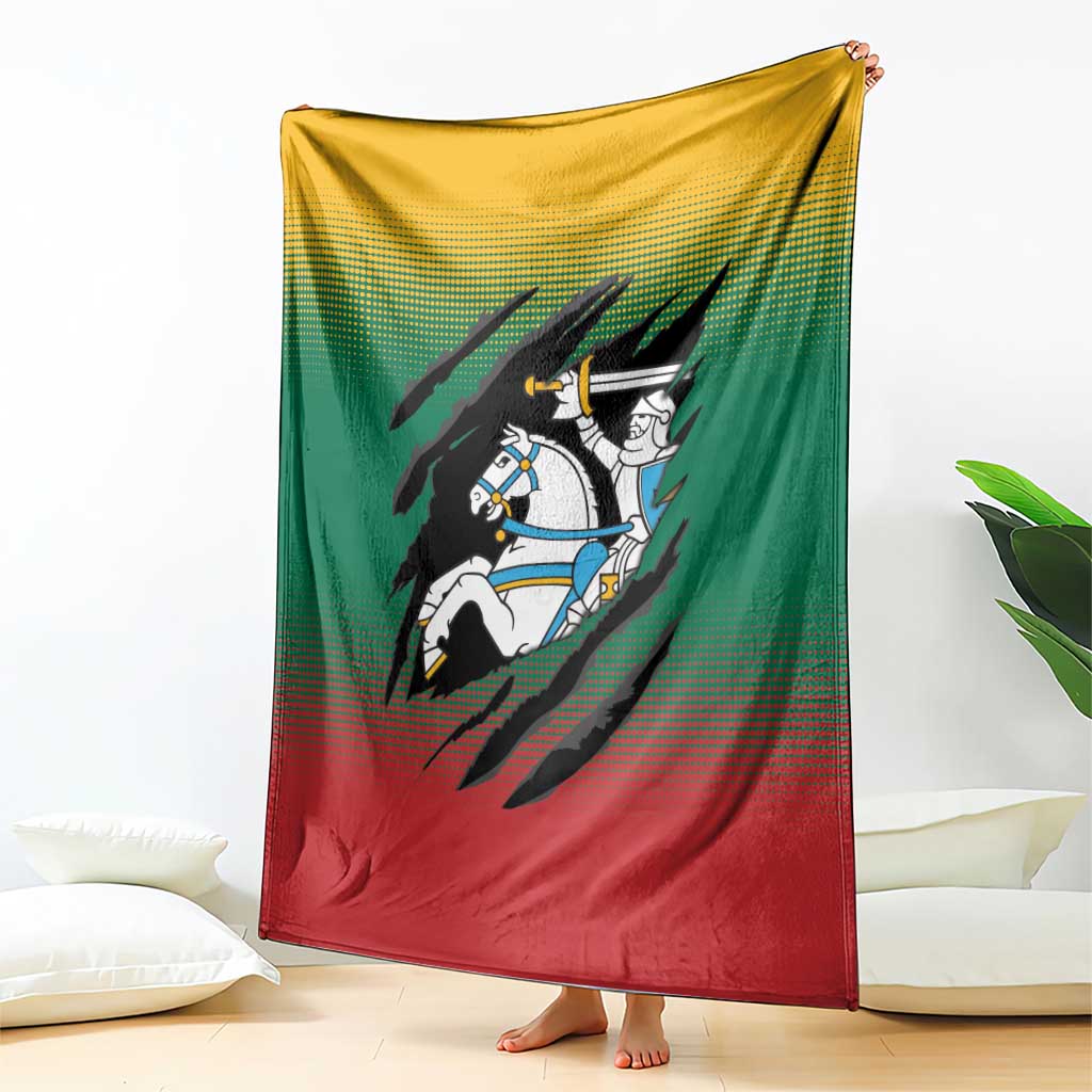 Lithuania Vytis Blanket Lietuvos Chasing and Fighting
