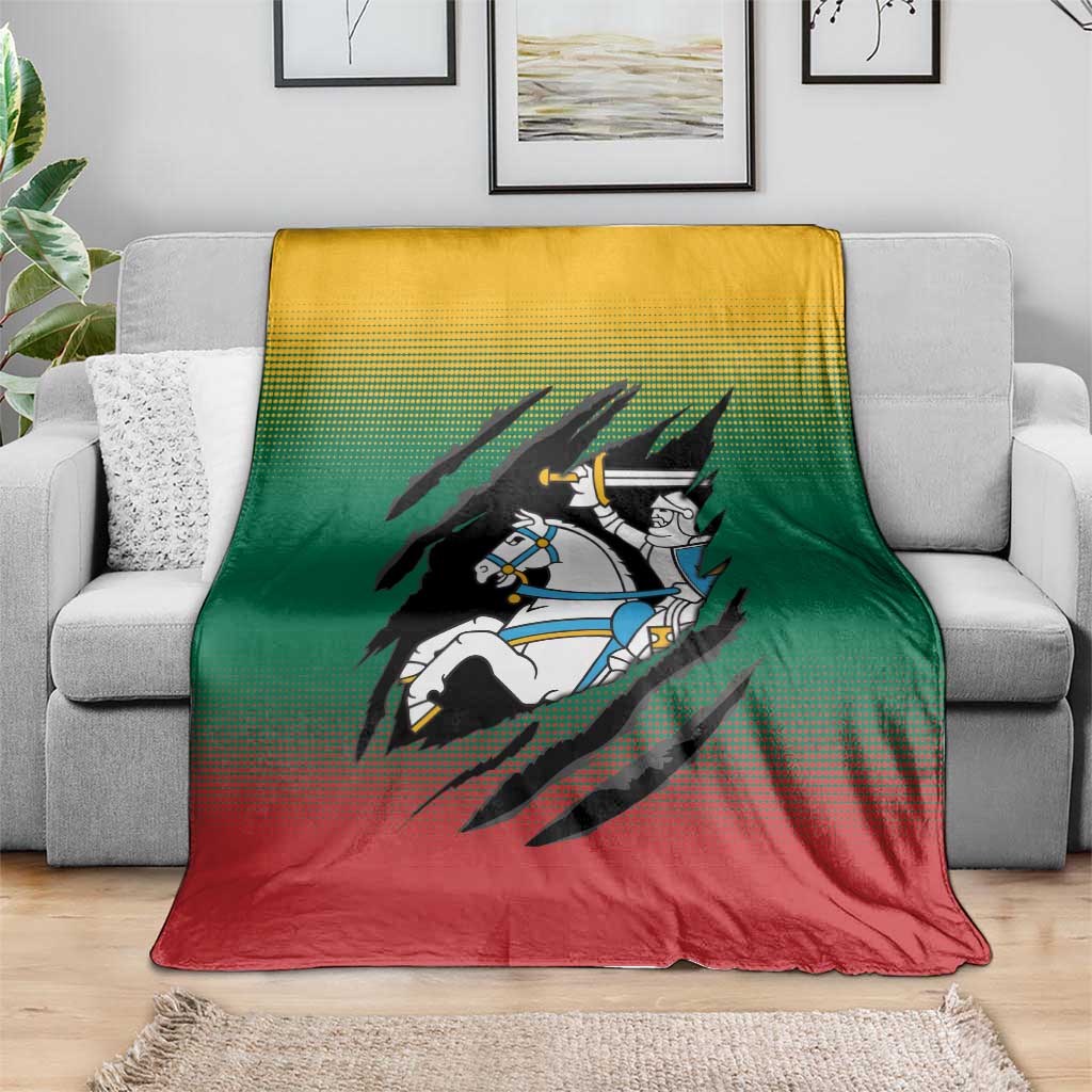 Lithuania Vytis Blanket Lietuvos Chasing and Fighting