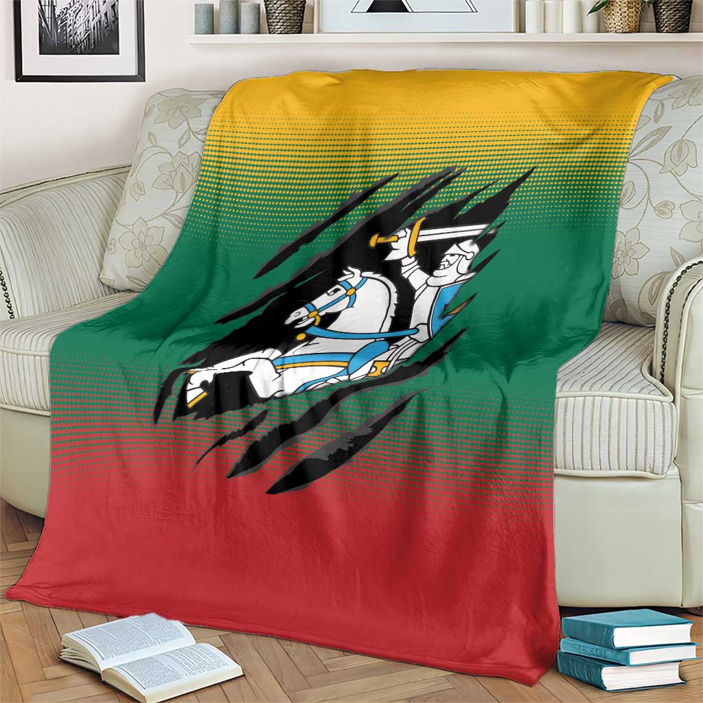 Lithuania Vytis Blanket Lietuvos Chasing and Fighting