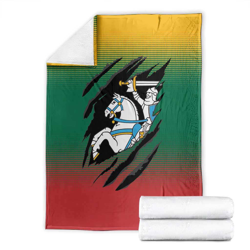 Lithuania Vytis Blanket Lietuvos Chasing and Fighting