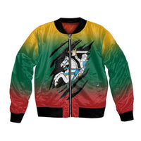 Lithuania Vytis Bomber Jacket Lietuvos Chasing and Fighting