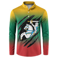 Lithuania Vytis Button Sweatshirt Lietuvos Chasing and Fighting