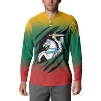 Lithuania Vytis Button Sweatshirt Lietuvos Chasing and Fighting