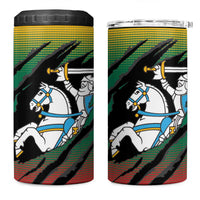 Lithuania Vytis 4 in 1 Can Cooler Tumbler Lietuvos Chasing and Fighting