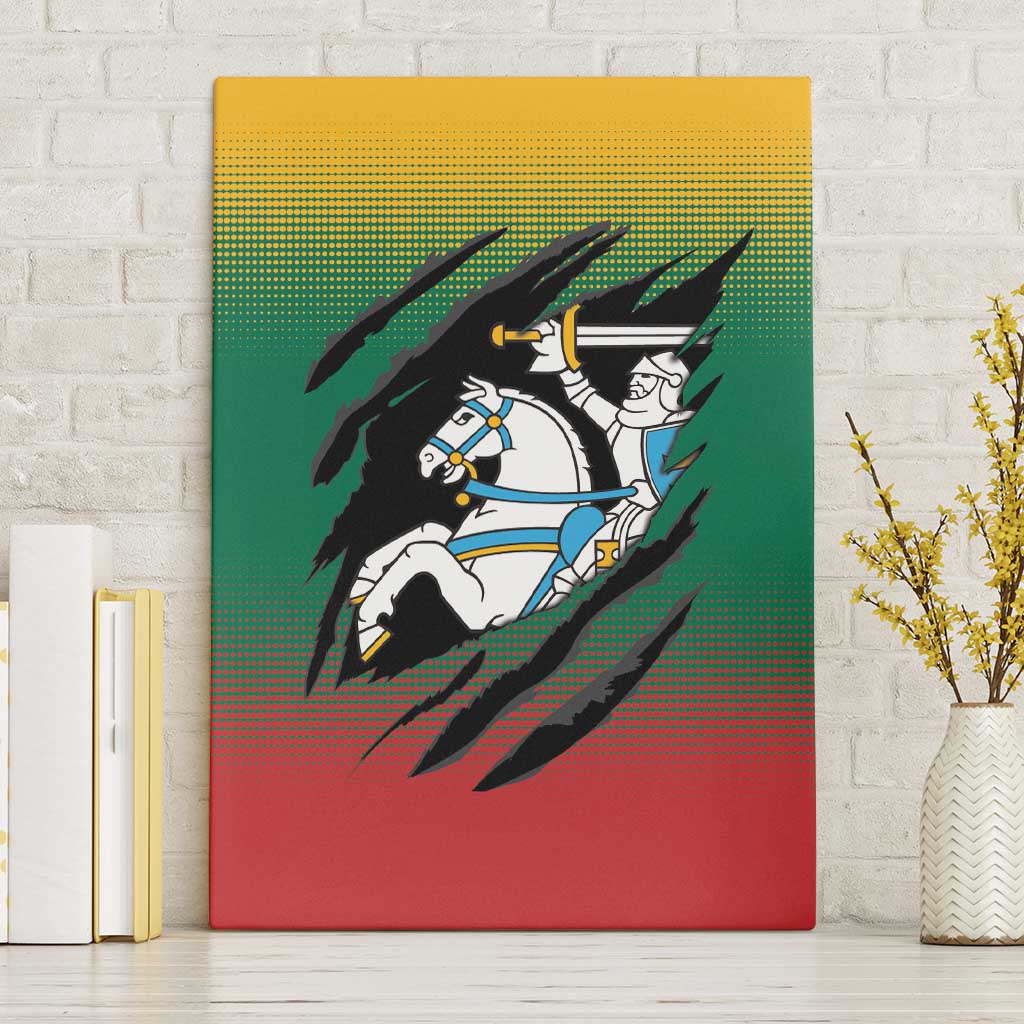 Lithuania Vytis Canvas Wall Art Lietuvos Chasing and Fighting