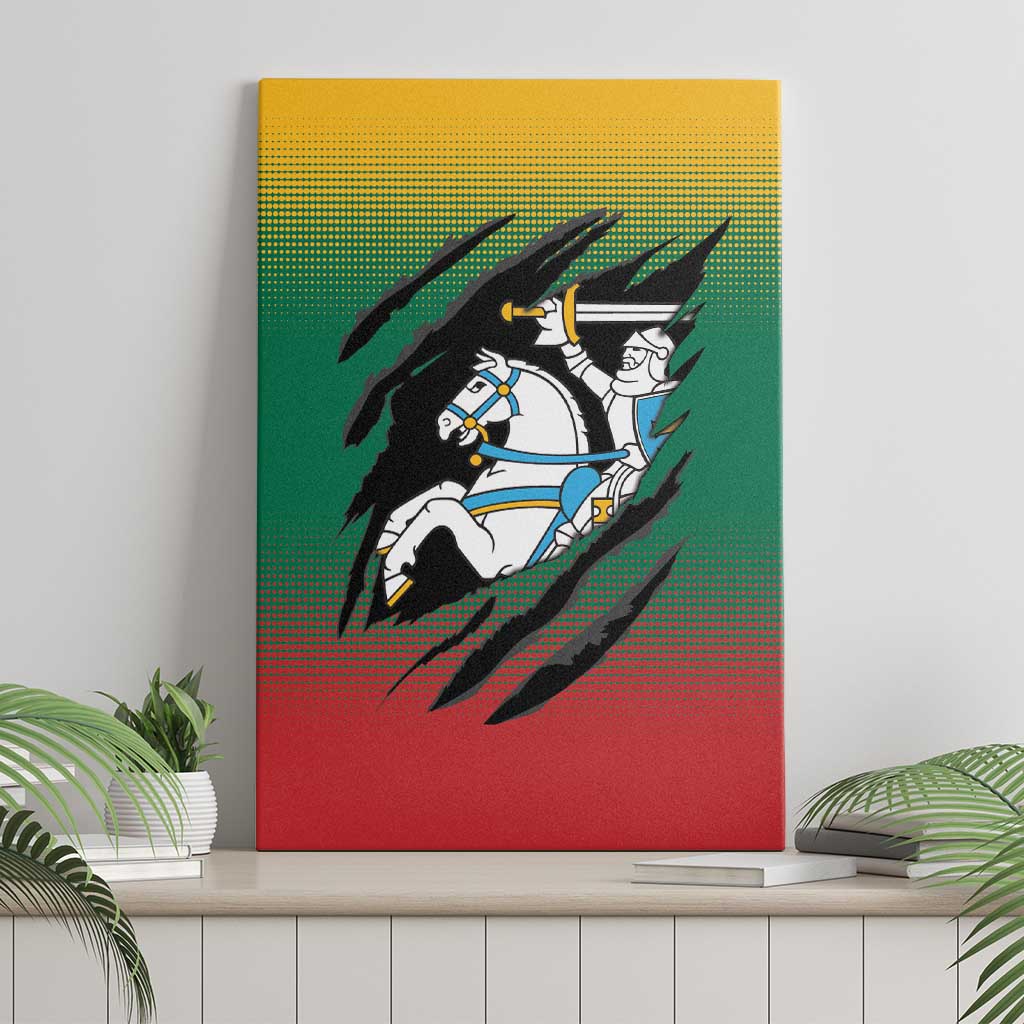 Lithuania Vytis Canvas Wall Art Lietuvos Chasing and Fighting