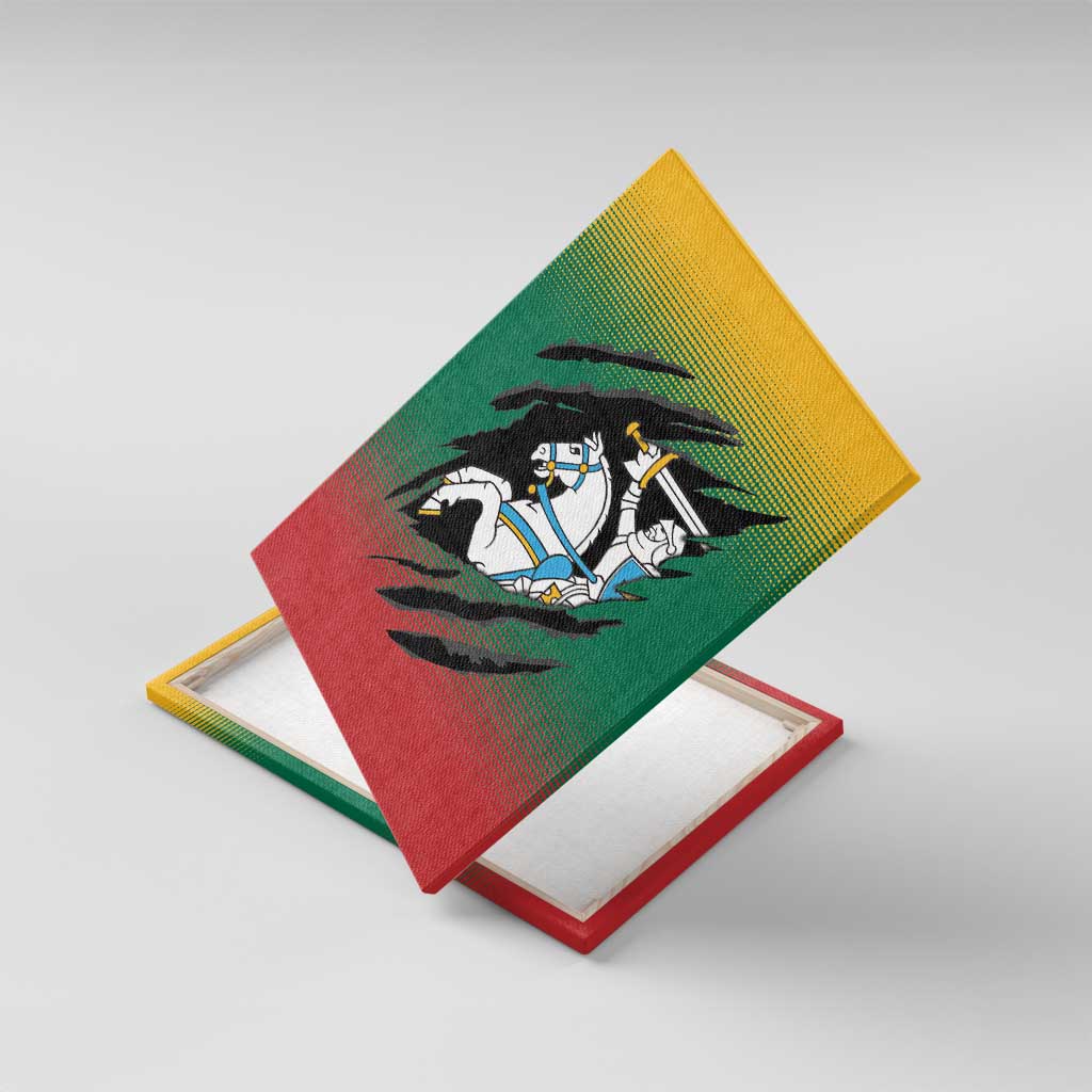 Lithuania Vytis Canvas Wall Art Lietuvos Chasing and Fighting