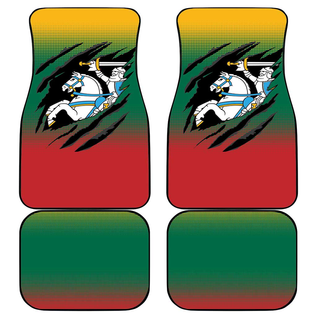 Lithuania Vytis Car Mats Lietuvos Chasing and Fighting