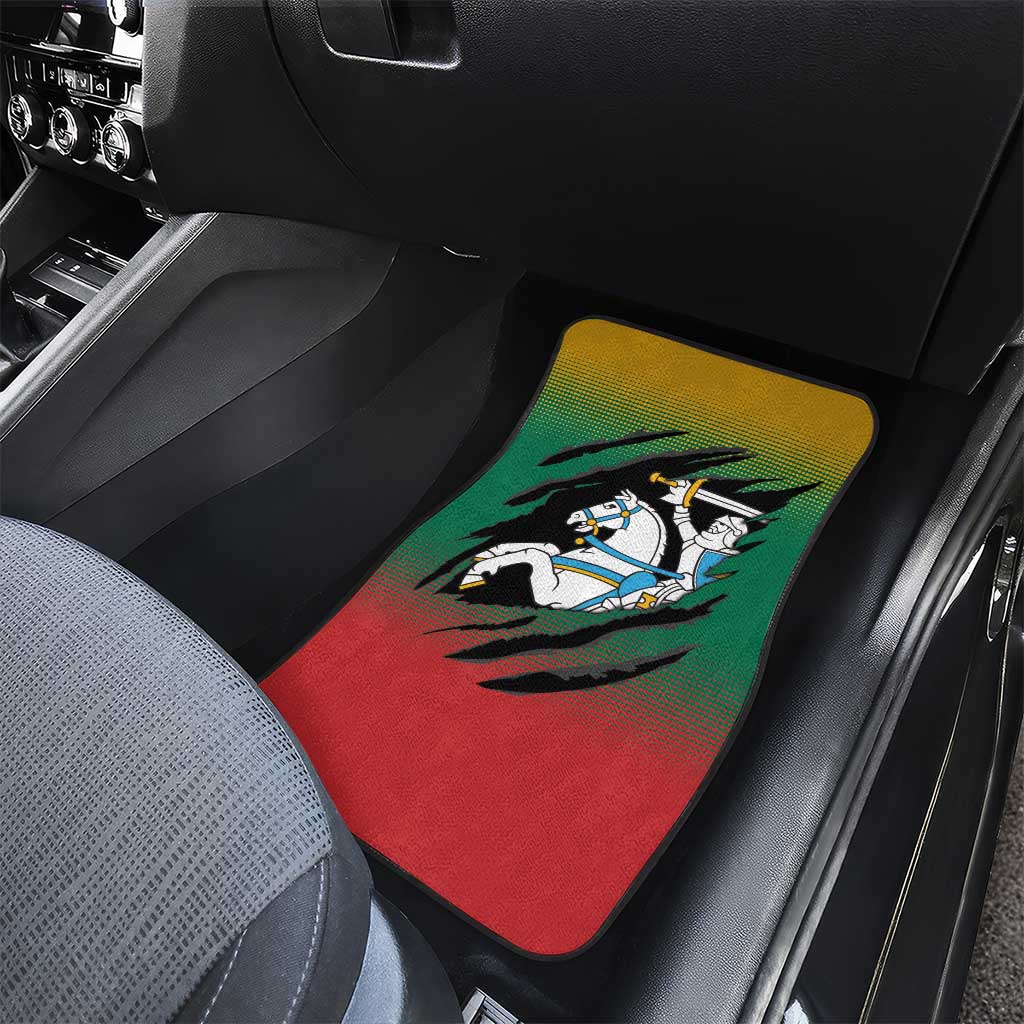 Lithuania Vytis Car Mats Lietuvos Chasing and Fighting