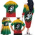 Lithuania Vytis Family Matching Off The Shoulder Long Sleeve Dress and Hawaiian Shirt Lietuvos Chasing and Fighting