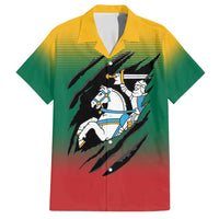 Lithuania Vytis Family Matching Tank Maxi Dress and Hawaiian Shirt Lietuvos Chasing and Fighting