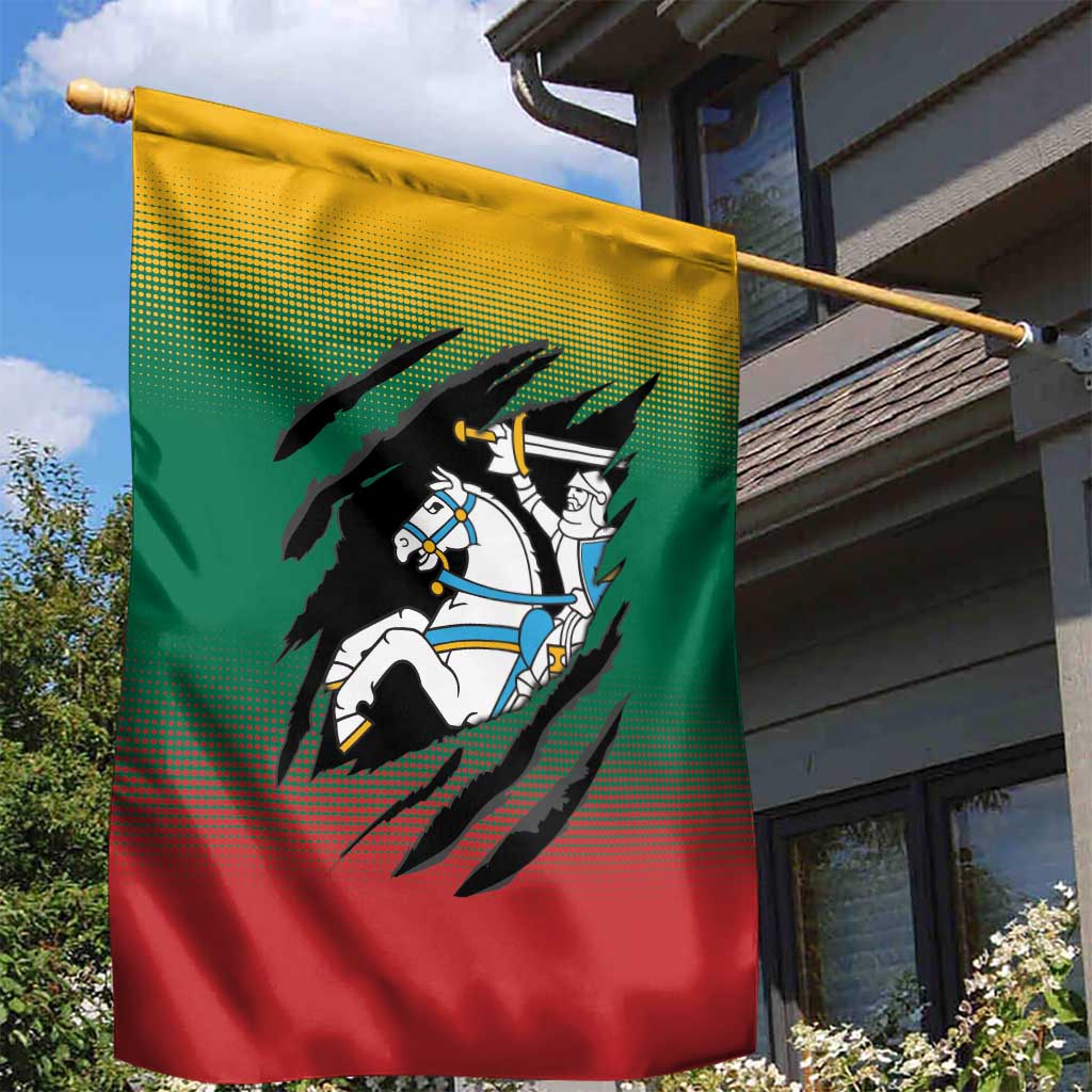 Lithuania Vytis Garden Flag Lietuvos Chasing and Fighting