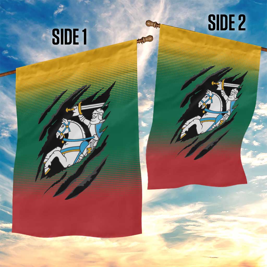 Lithuania Vytis Garden Flag Lietuvos Chasing and Fighting