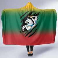Lithuania Vytis Hooded Blanket Lietuvos Chasing and Fighting