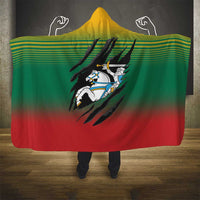 Lithuania Vytis Hooded Blanket Lietuvos Chasing and Fighting