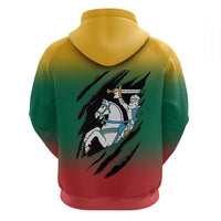 Lithuania Vytis Hoodie Lietuvos Chasing and Fighting