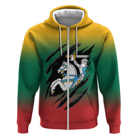 Lithuania Vytis Hoodie Lietuvos Chasing and Fighting