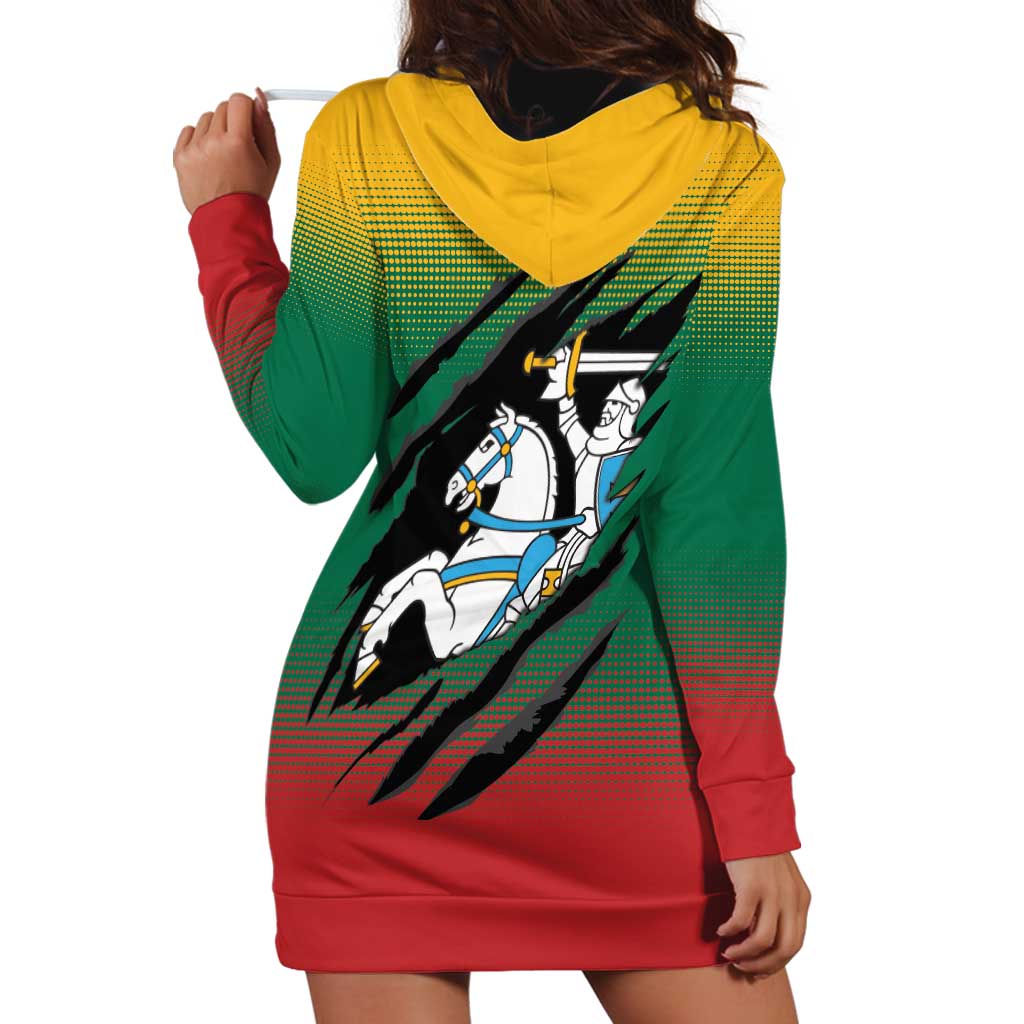 Lithuania Vytis Hoodie Dress Lietuvos Chasing and Fighting