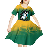 Lithuania Vytis Kid Short Sleeve Dress Lietuvos Chasing and Fighting