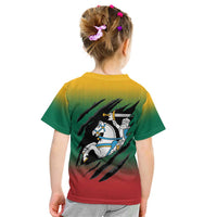 Lithuania Vytis Kid T Shirt Lietuvos Chasing and Fighting