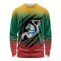 Lithuania Vytis Long Sleeve Shirt Lietuvos Chasing and Fighting