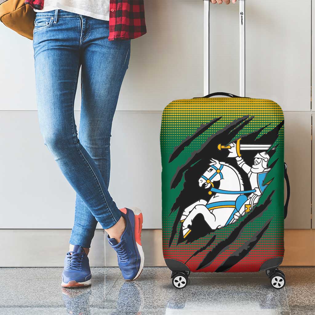 Lithuania Vytis Luggage Cover Lietuvos Chasing and Fighting