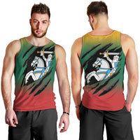 Lithuania Vytis Men Tank Top Lietuvos Chasing and Fighting