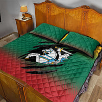 Lithuania Vytis Quilt Bed Set Lietuvos Chasing and Fighting