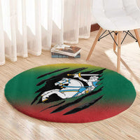 Lithuania Vytis Round Carpet Lietuvos Chasing and Fighting