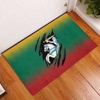 Lithuania Vytis Rubber Doormat Lietuvos Chasing and Fighting